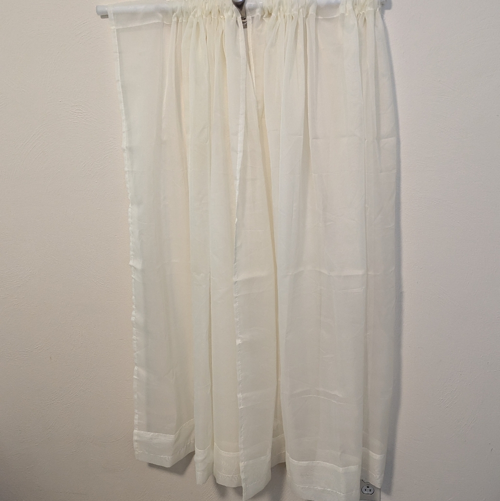 Cream sheer curtains